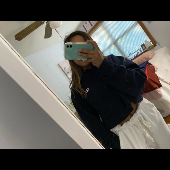 Navy Champion Sweatshirt - Picture 1 of 3